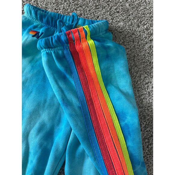 Aviator Nation 5 Stripe Sweatpants – Blue Tie-Dye – Women’s Small - Picture 5 of 6